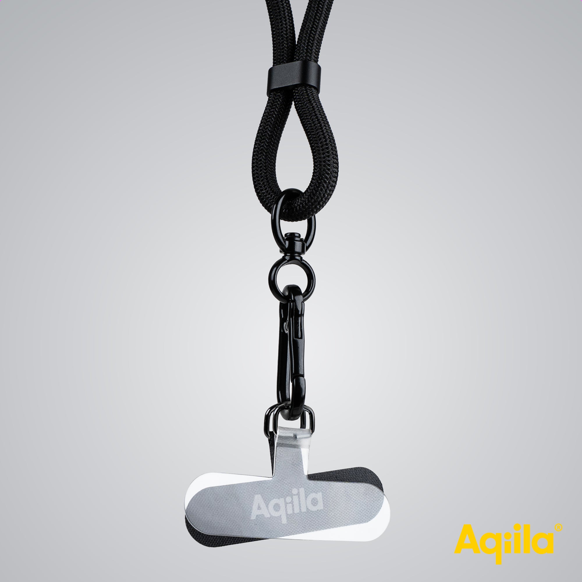 Aqiila halsrem med USB-C till Lightning-kabel svart