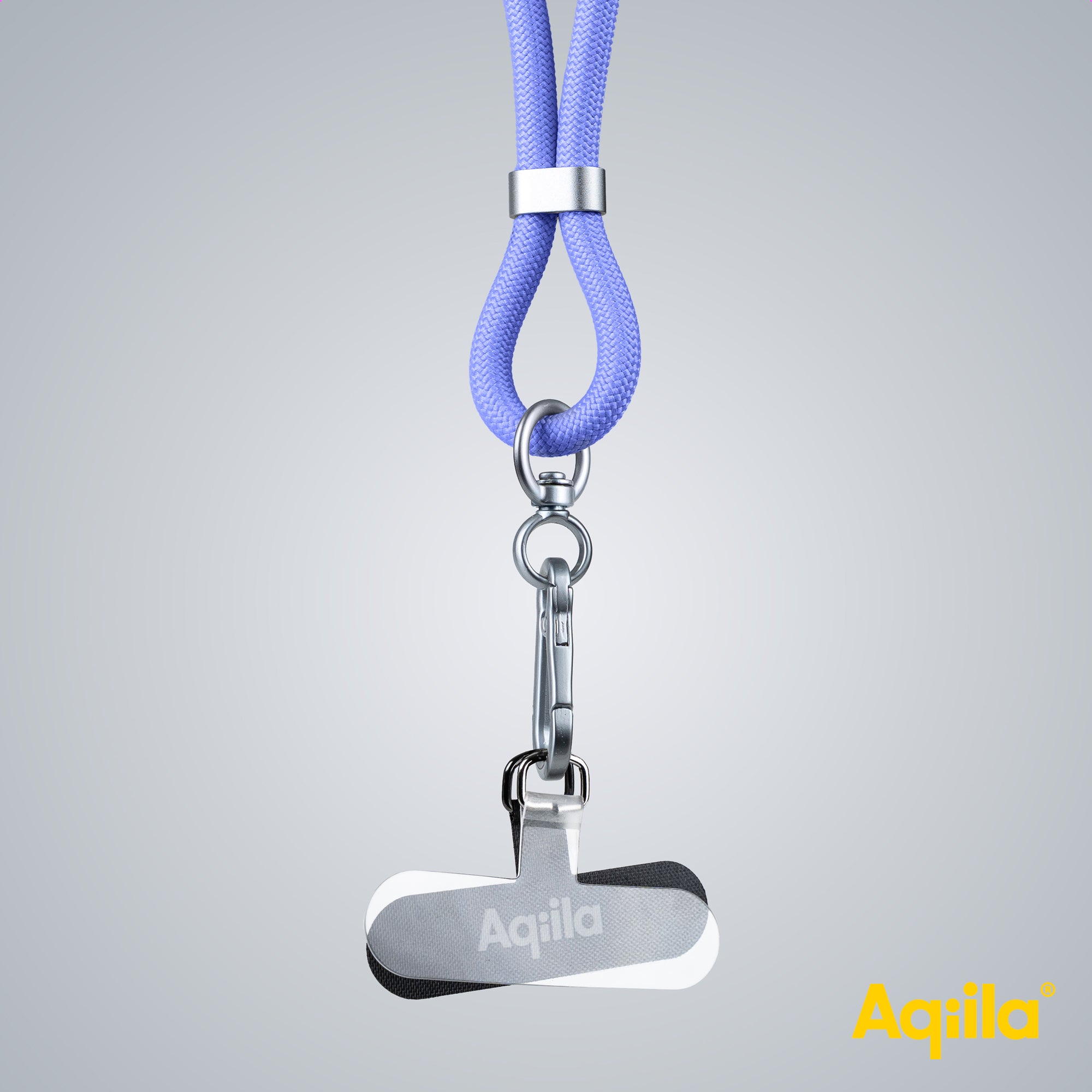 Aqiila halsrem med USB-C till USB-C-kabel lila