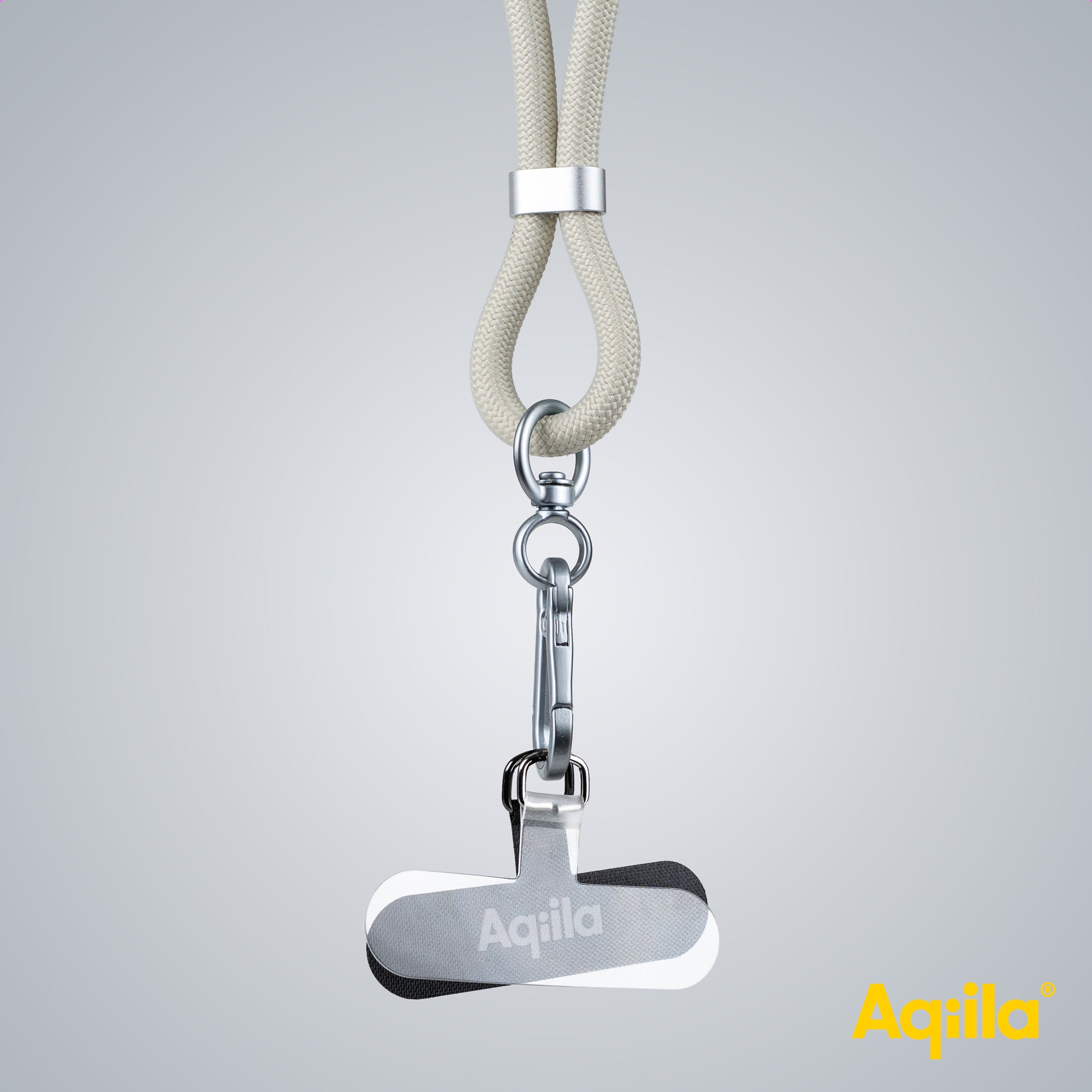 Aqiila halsrem med USB-C till USB-C-kabel sandfärgad