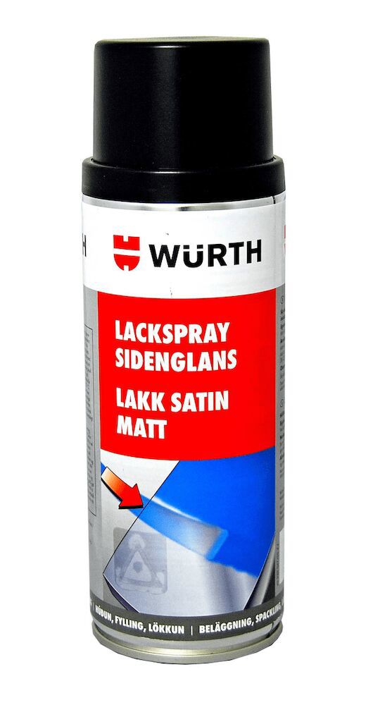 WURTH LACKSPRAY SVART/PLAST 400 ML