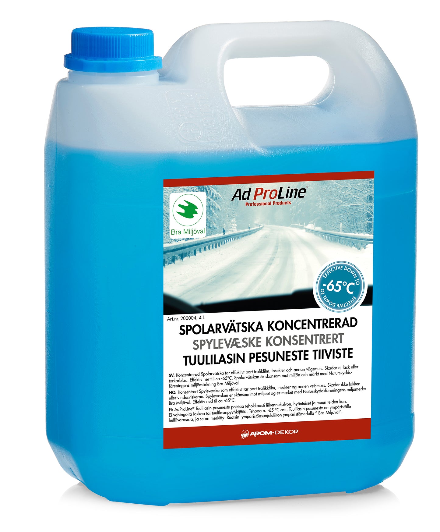 Arom-Dekor Spolarvätska Koncentrerad, 4 liter