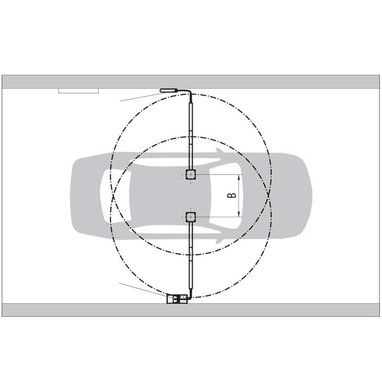 easywash365+ Tvättbom med Z-bom, 1550mm