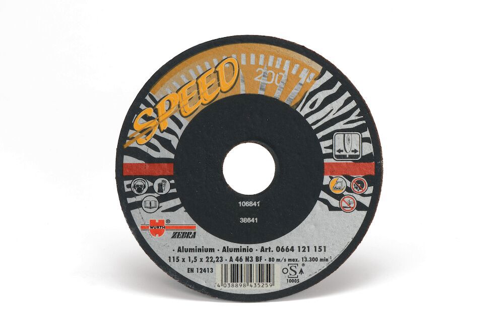 WURTH KAPSKIVA SPEED GUL 125X1,5