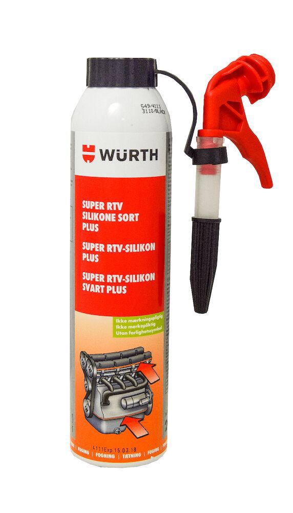WURTH SUPER RTV-SILIKON RÖD 200 ML