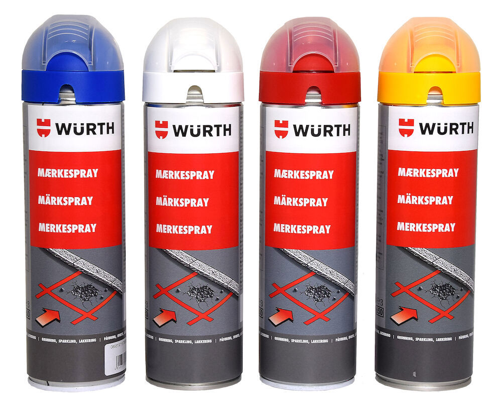 WURTH MÄRKSPRAY GUL 500 ML