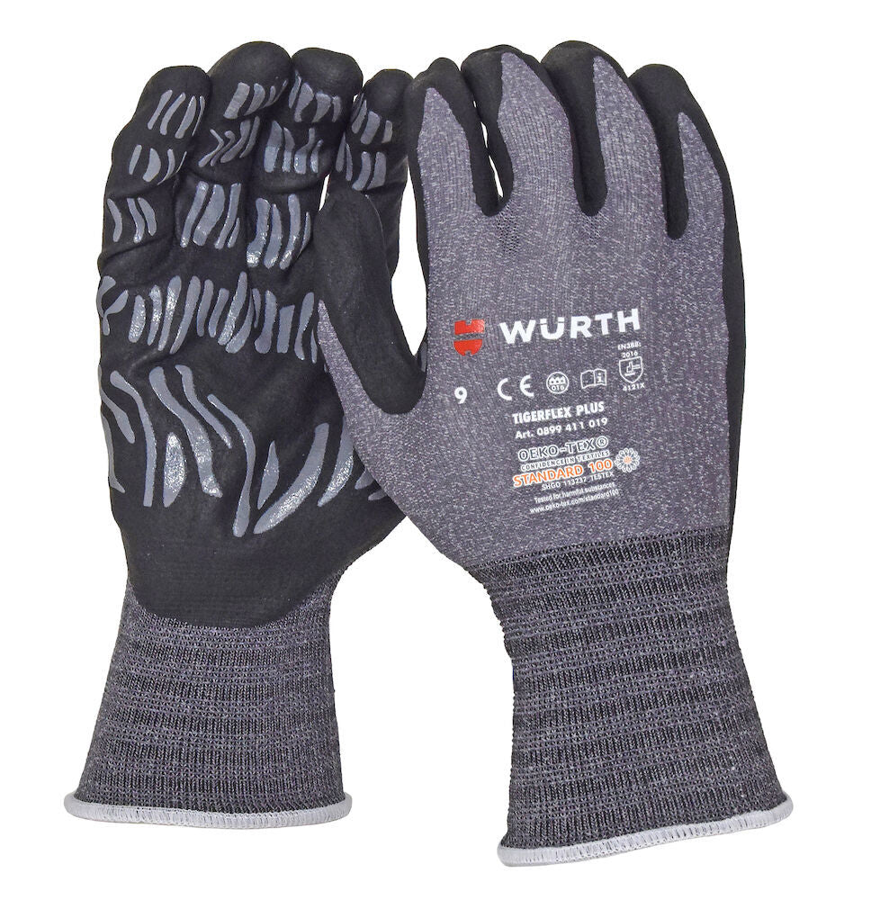 WURTH MONTAGEHANDSKE TIGERFLEX ST 11