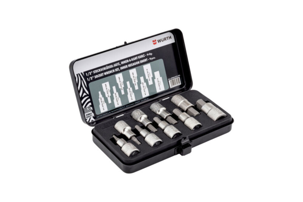WURTH INSEXHYLSA 1/2"SET.9 DEL 60MM