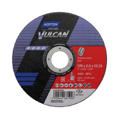 NORTON KAPSKIVA 125X2,5X22 VULCAN