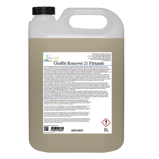 Klotterborttagare Blue & Green Graffiti Remover 21, 5 liter