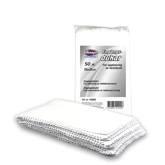 Glosser Pro Series Engångsdukar för Lackskydd 50-pack, 8x16cm