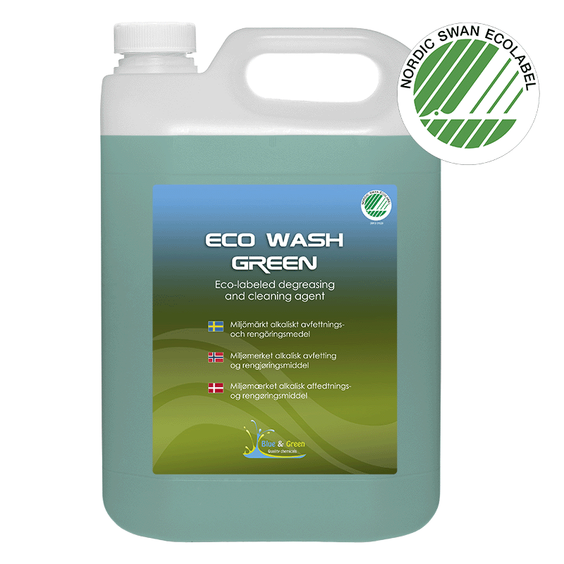 Alkalisk Avfettning Blue & Green ECO Wash Green, 5 liter