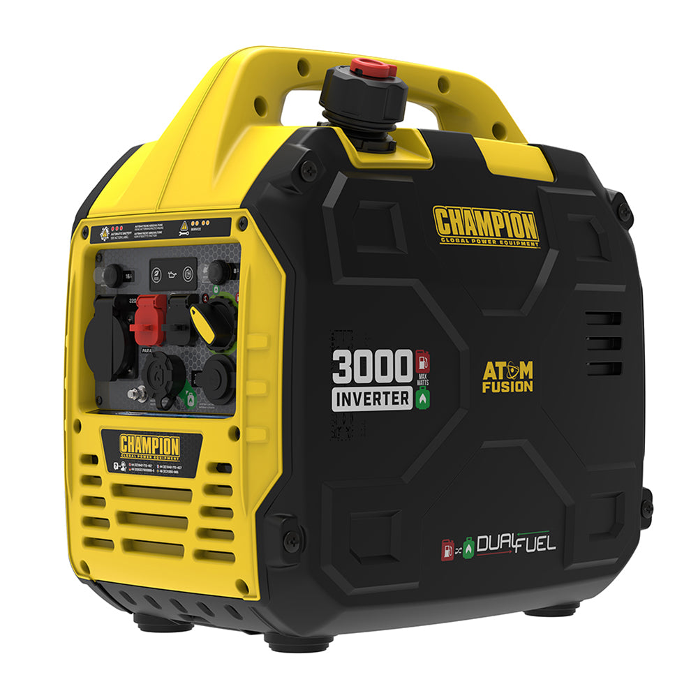 Elverk Champion Inverterelverk 3000W - The Mighty Fusion, Dual Fuel