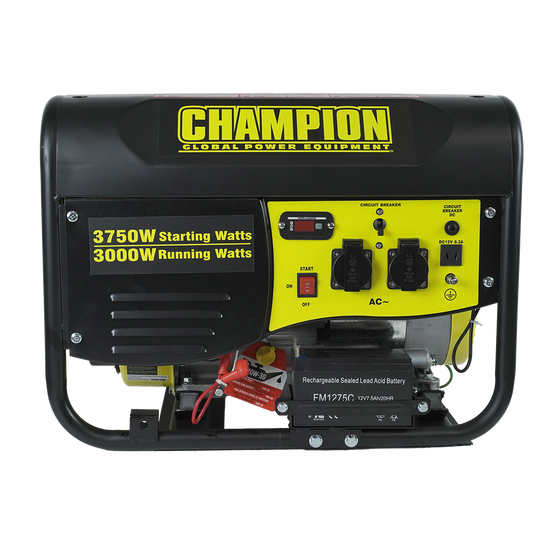 Elverk Champion Bensin 3500W CPG4000E1-EU-SC