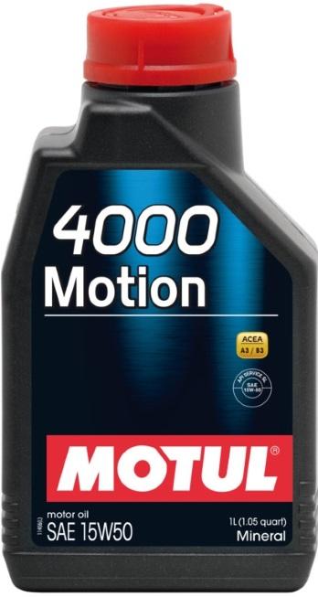 Motul 4000 MOTION 15W-50, 1 liter