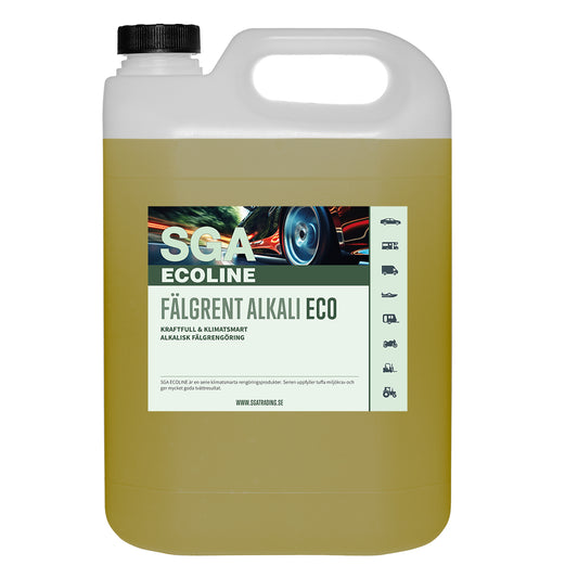 Kemikaliesvepet Alkalisk Fälgtvätt SGA ECOLINE Fälgrent Alkali ECO