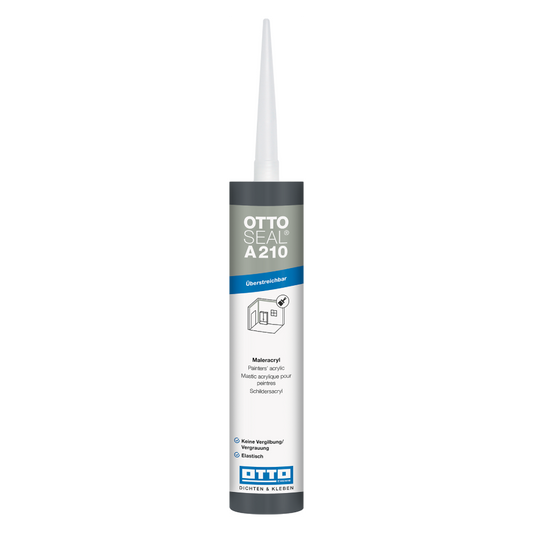 Akrylfog OTTOSEAL A 210 Painters Acrylic Vit, 300ml