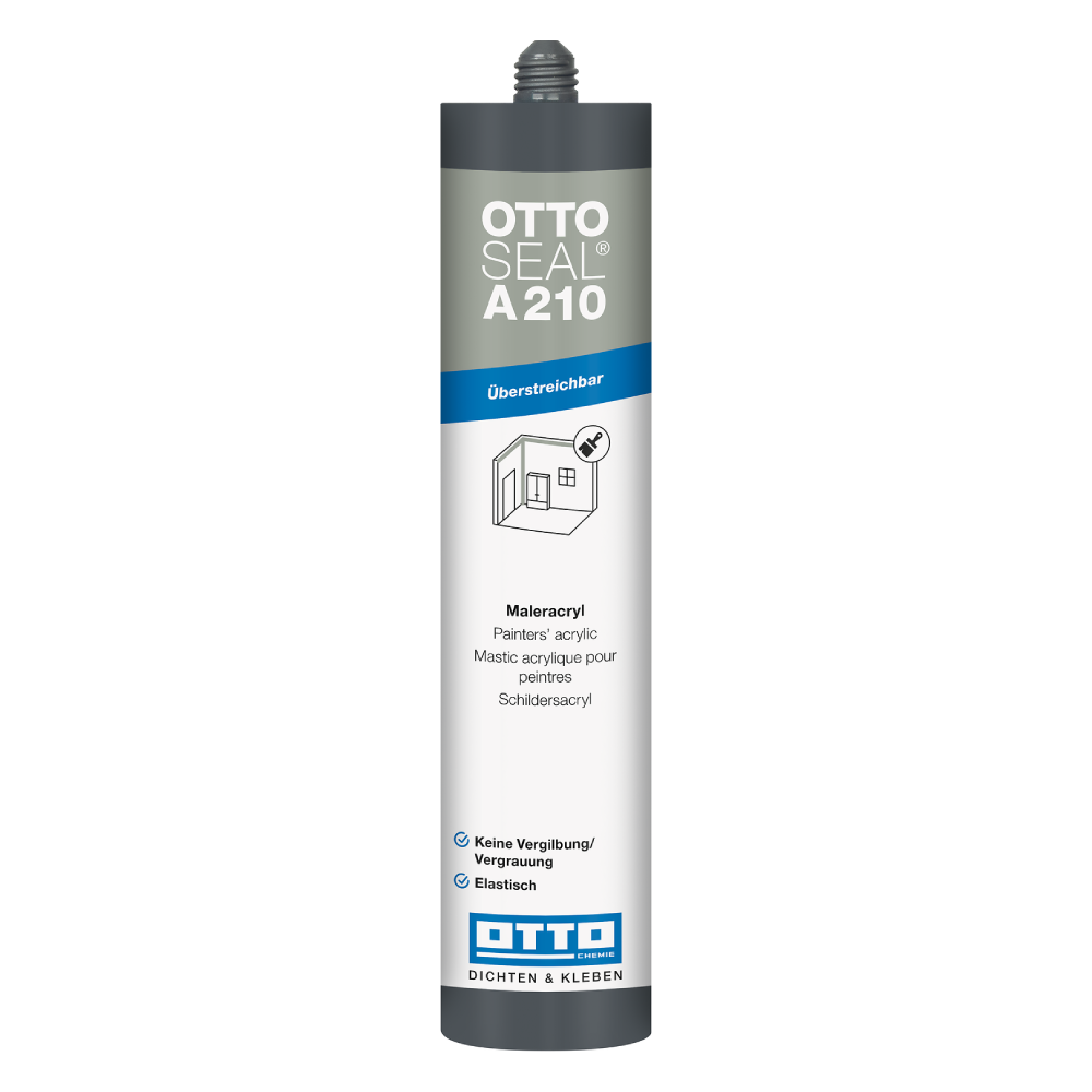 Akrylfog OTTOSEAL A 210 Painters Acrylic Vit, 300ml
