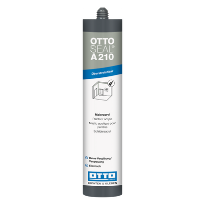 Akrylfog OTTOSEAL A 210 Painters Acrylic Vit, 300ml