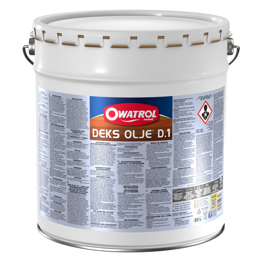 Owatrol Deks Träolja D1 Sidenmatt, 20 liter
