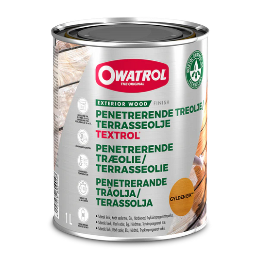 Träolja Owatrol Textrol Terrassolja, 1 liter