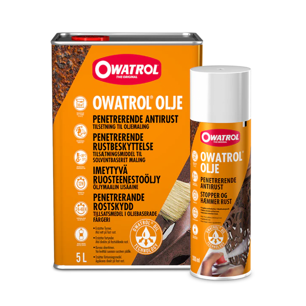 Rostskydd och Primer Owatrol Olja, 5 liter