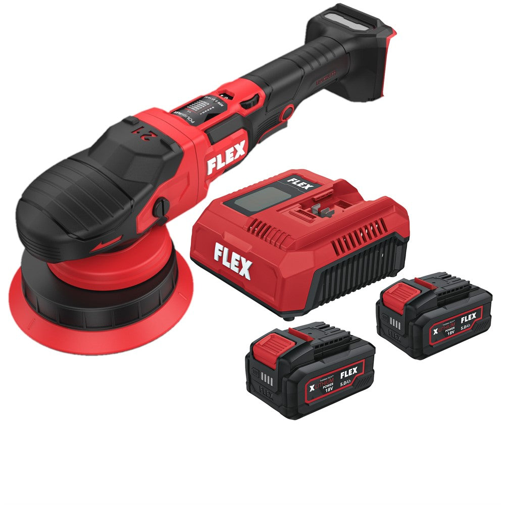 Flex Polermaskin XFE 2 21 18-EC C Batteridriven, Batteri-kit