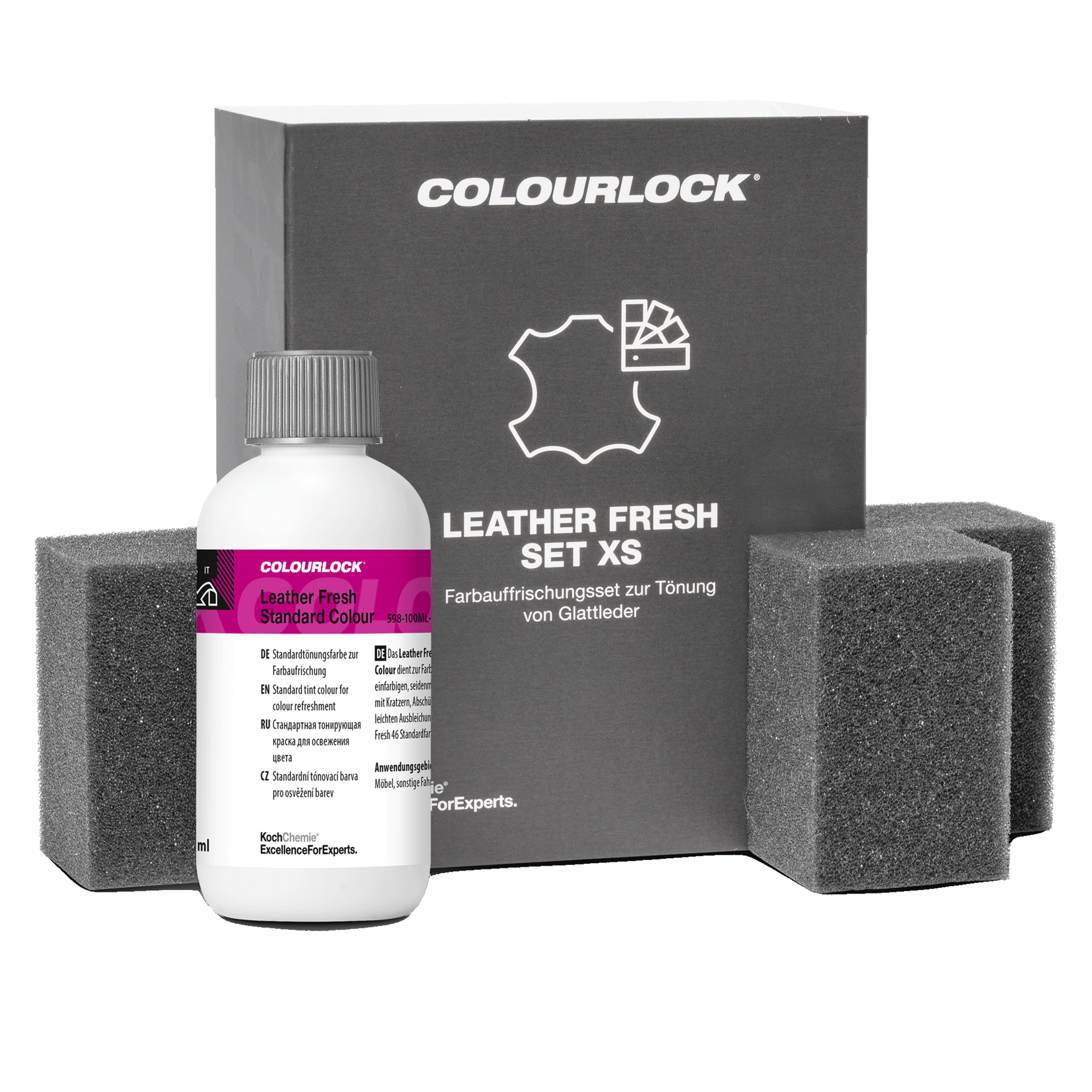 Colourlock Leather Fresh Set XS svart