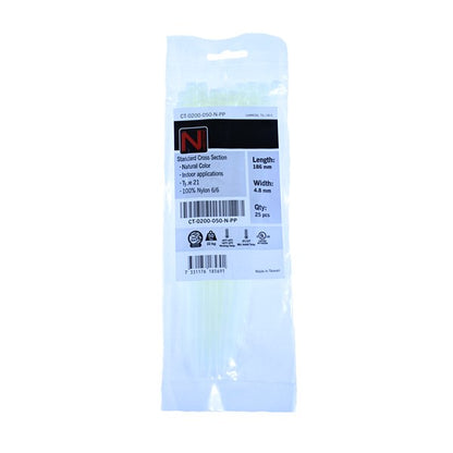 Buntband T50L vit 25 st