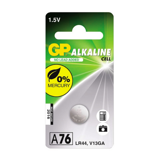 Knappcellbatteri GP Alkalisk LR44 1,5v