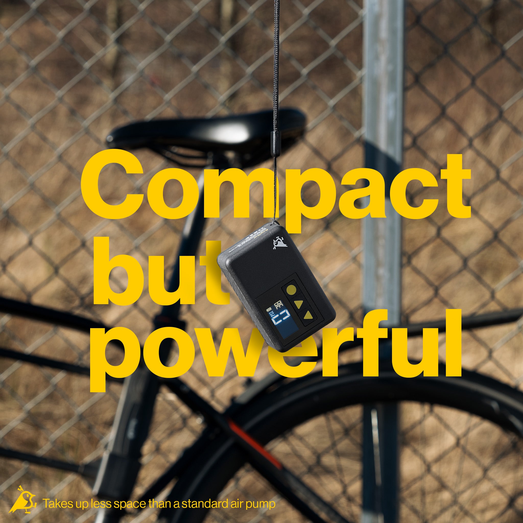Aqiila Airbird P1 laddningsbar cykelpump svart