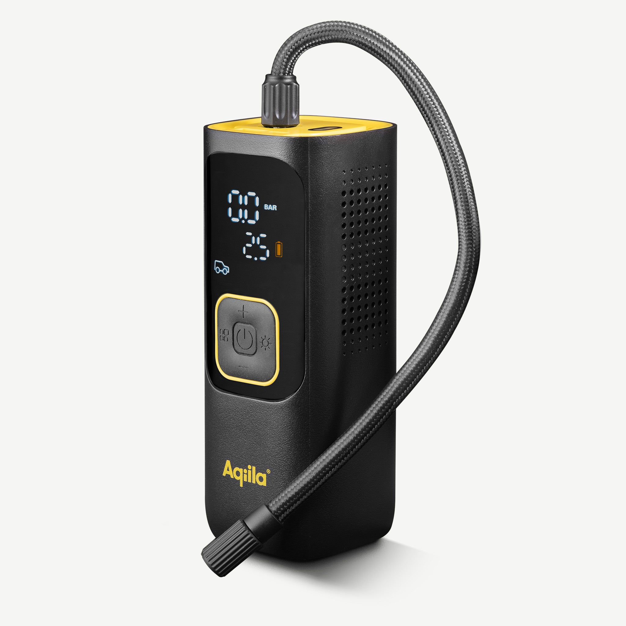 Aqiila Airbird C7 portabel kompressor 7 500 mAh svart