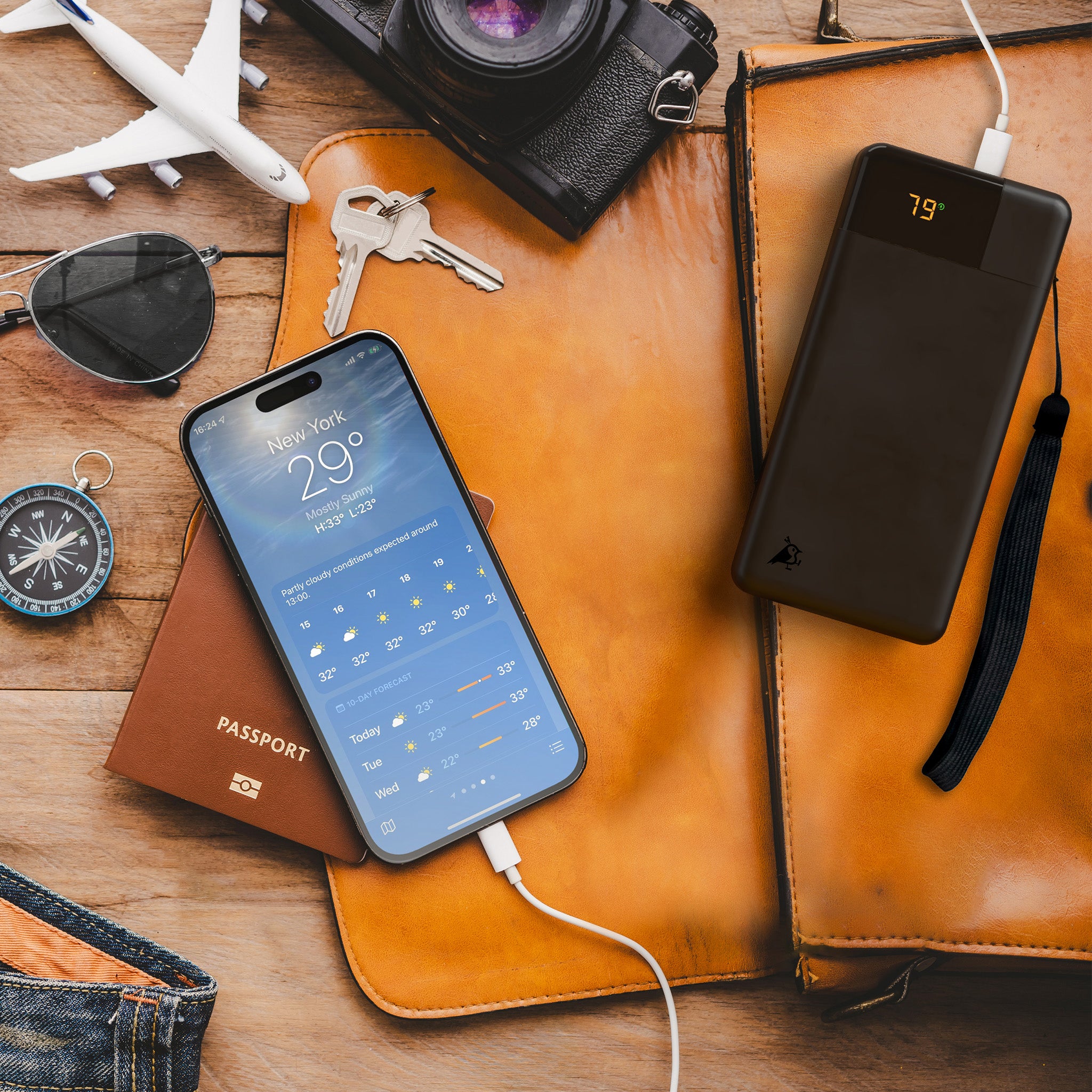 Aqiila Powerbird B20B powerbank 20 000 mAh 20W svart