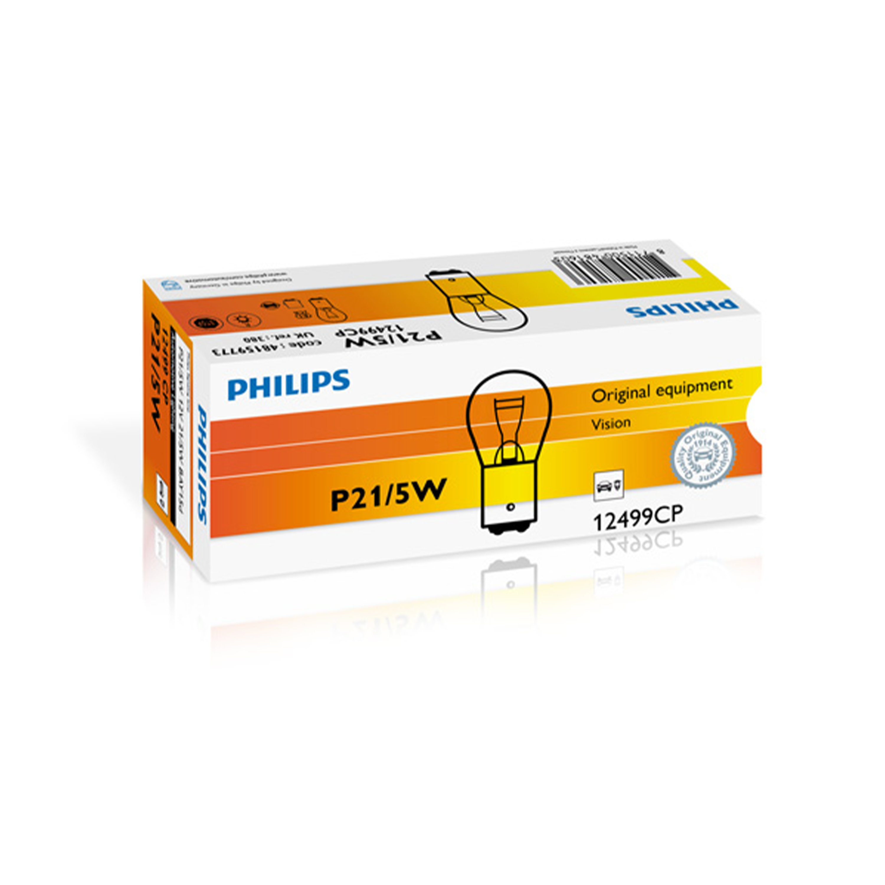 Blinkerslampa Philips Vision P21/5W, 12V BAY15d