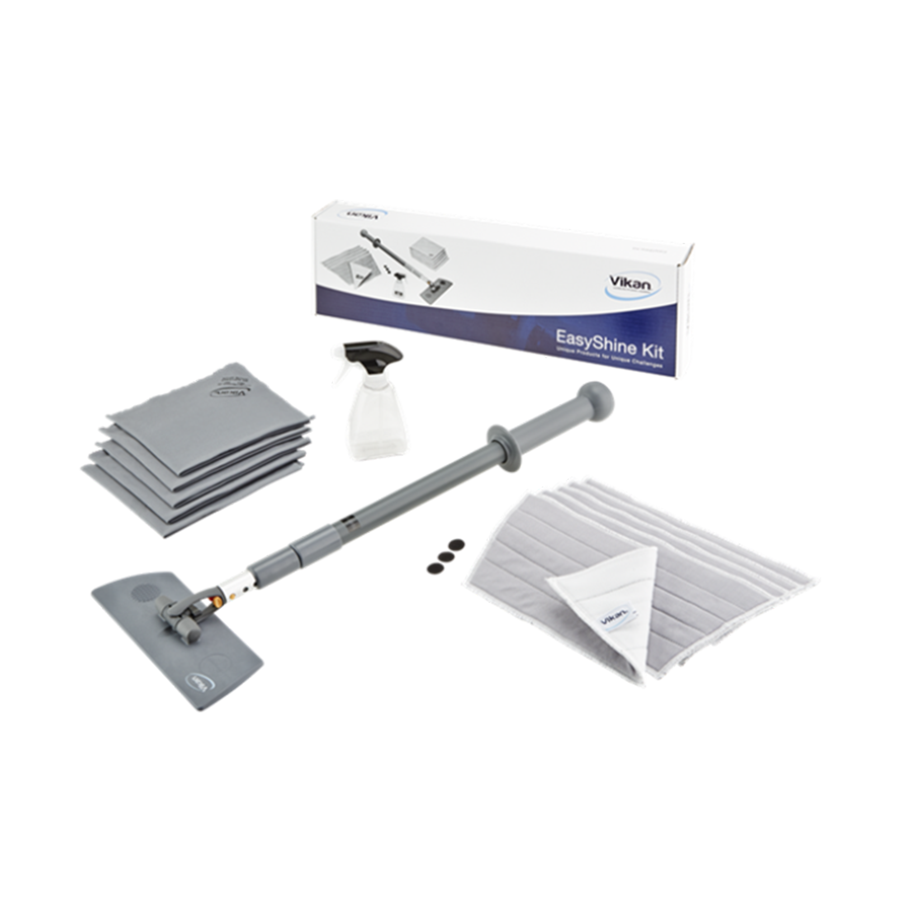 Easyshine Kit Vikan m/Flexibelt Moppstativ Grå