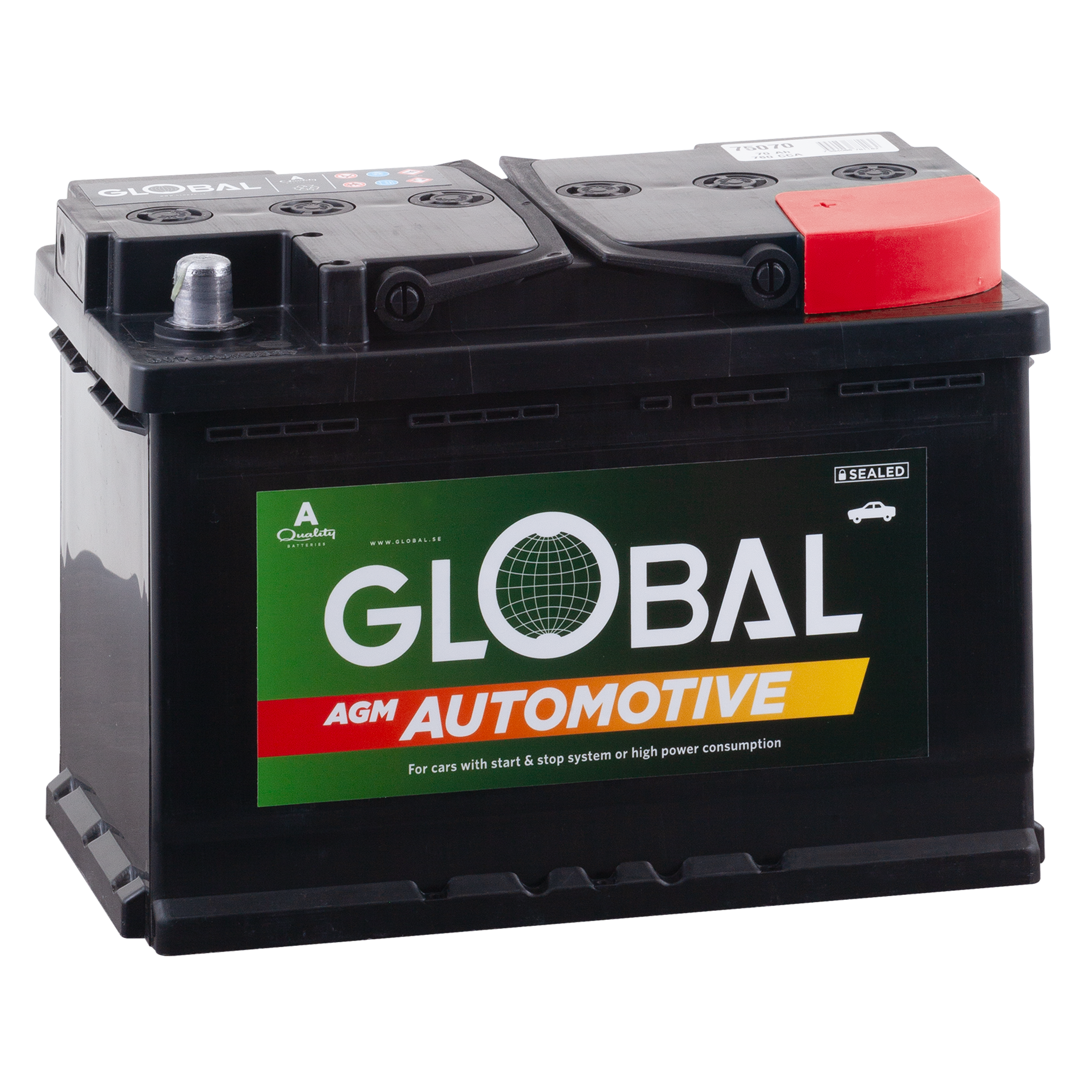 GLOBAL AGM Batteri L3 START/STOP 70Ah