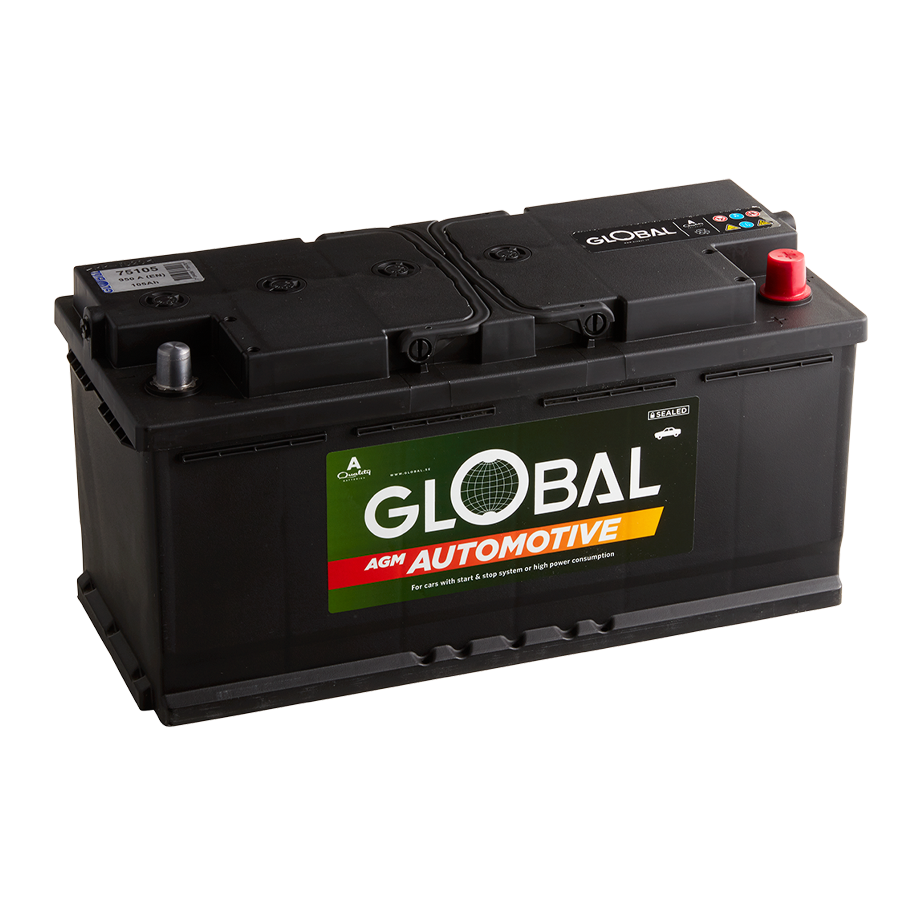 GLOBAL AGM Batteri L6 START/STOP 105Ah