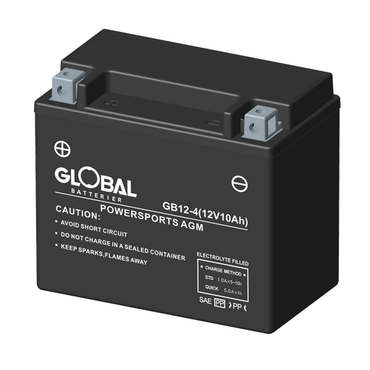 GLOBAL GB12-4 FA MC Batteri 10Ah