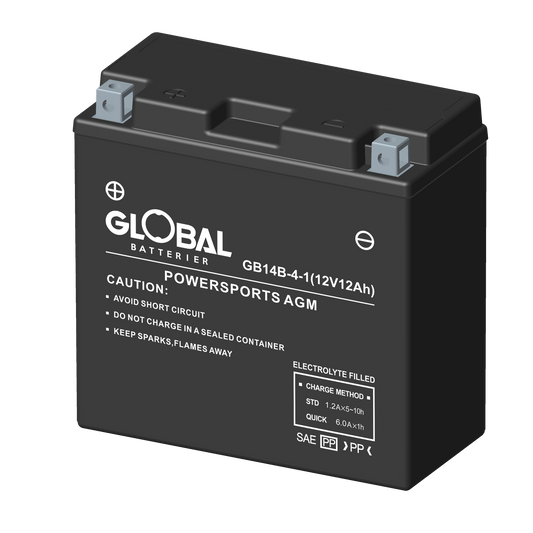 GLOBAL GB14B-4 FA MC Batteri 12Ah