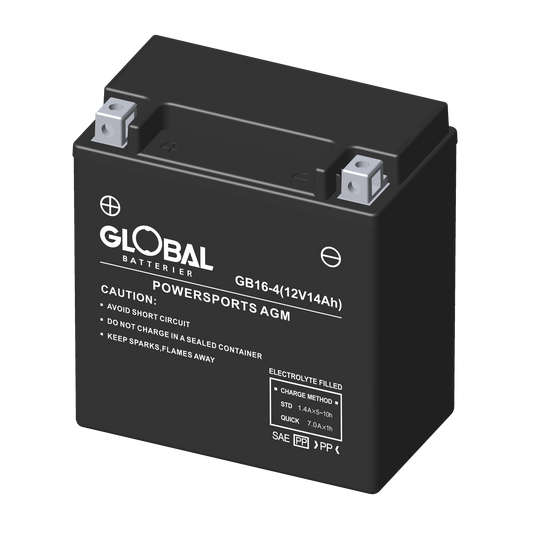 GLOBAL GB16-4 FA MC Batteri 14Ah