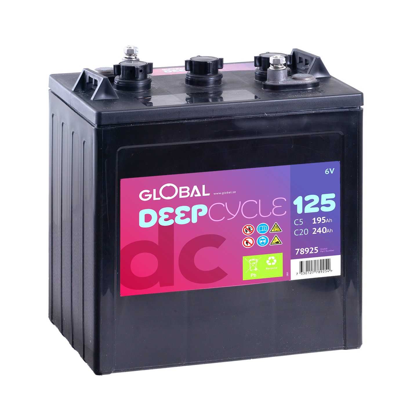 GLOBAL L-125 TRAKTION Batteri 240Ah