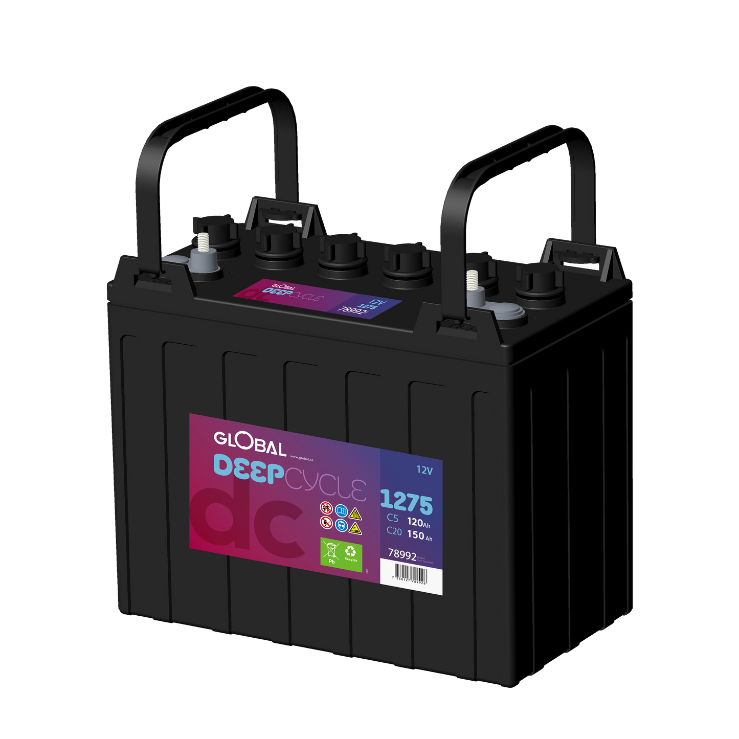 GLOBAL L-1275 TRAKTION  Batteri 150Ah