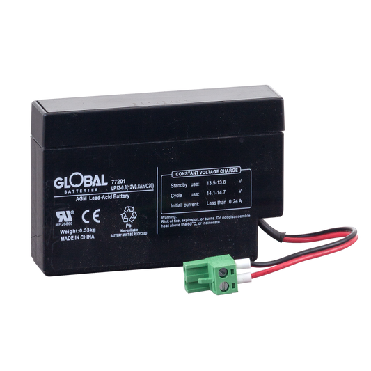 GLOBAL LP12-0.8 AGM Batteri 0,8Ah