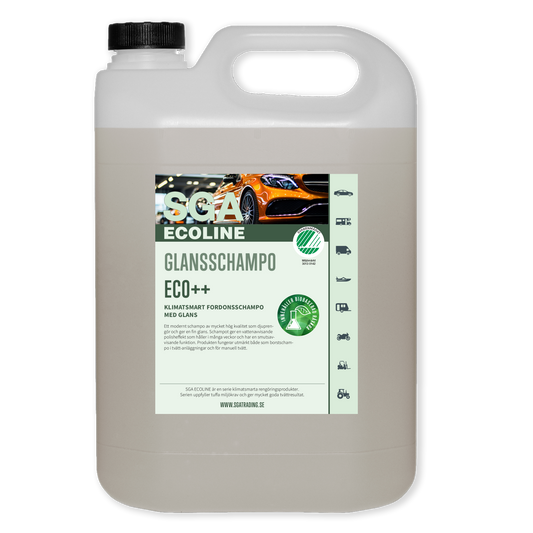 Svanenmärkt Schampo SGA ECOLINE Glansschampo ECO++, 5 liter