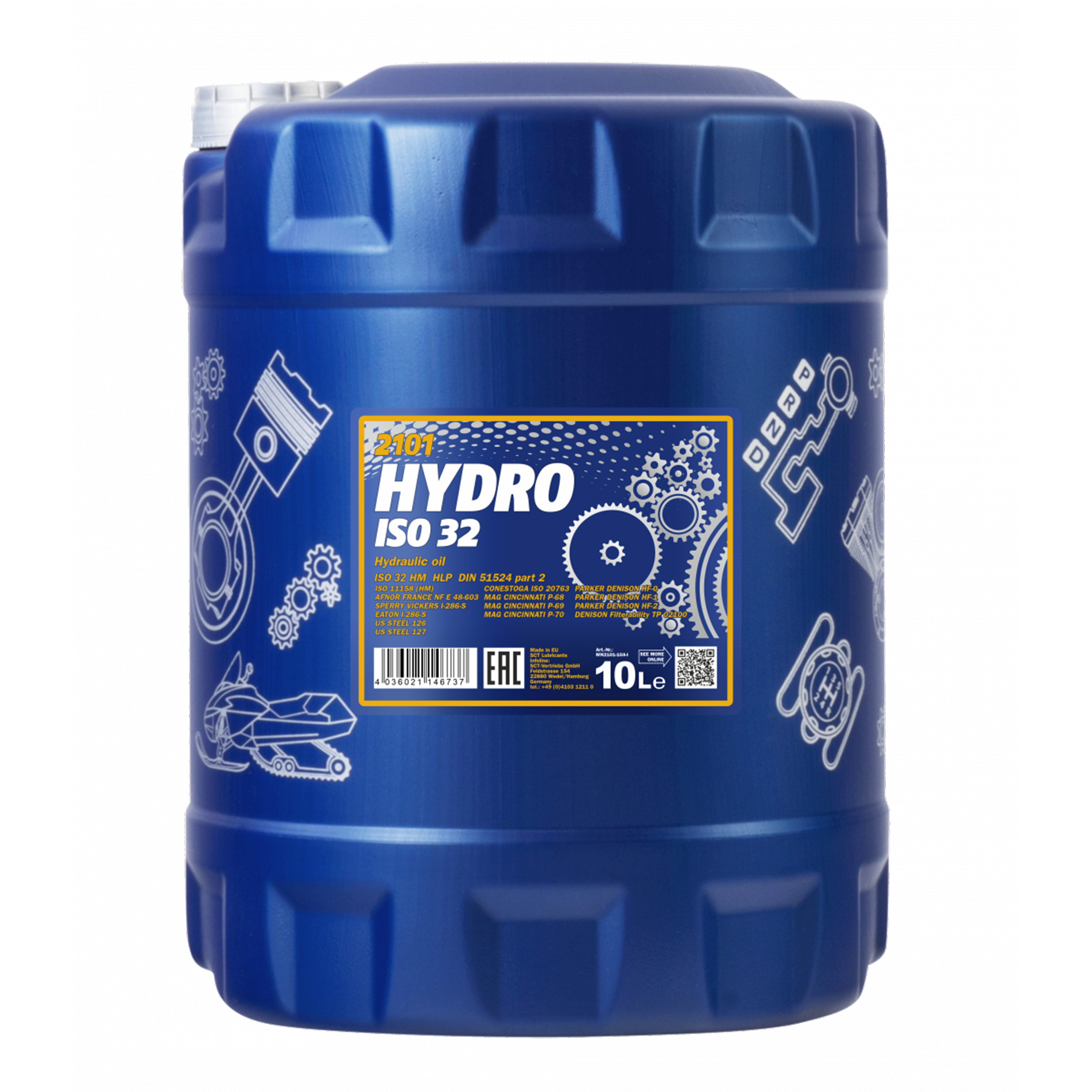 Hydralolja Mannol MN2101 Hydro 32 ISO32 DIN 51524-2, 10 liter