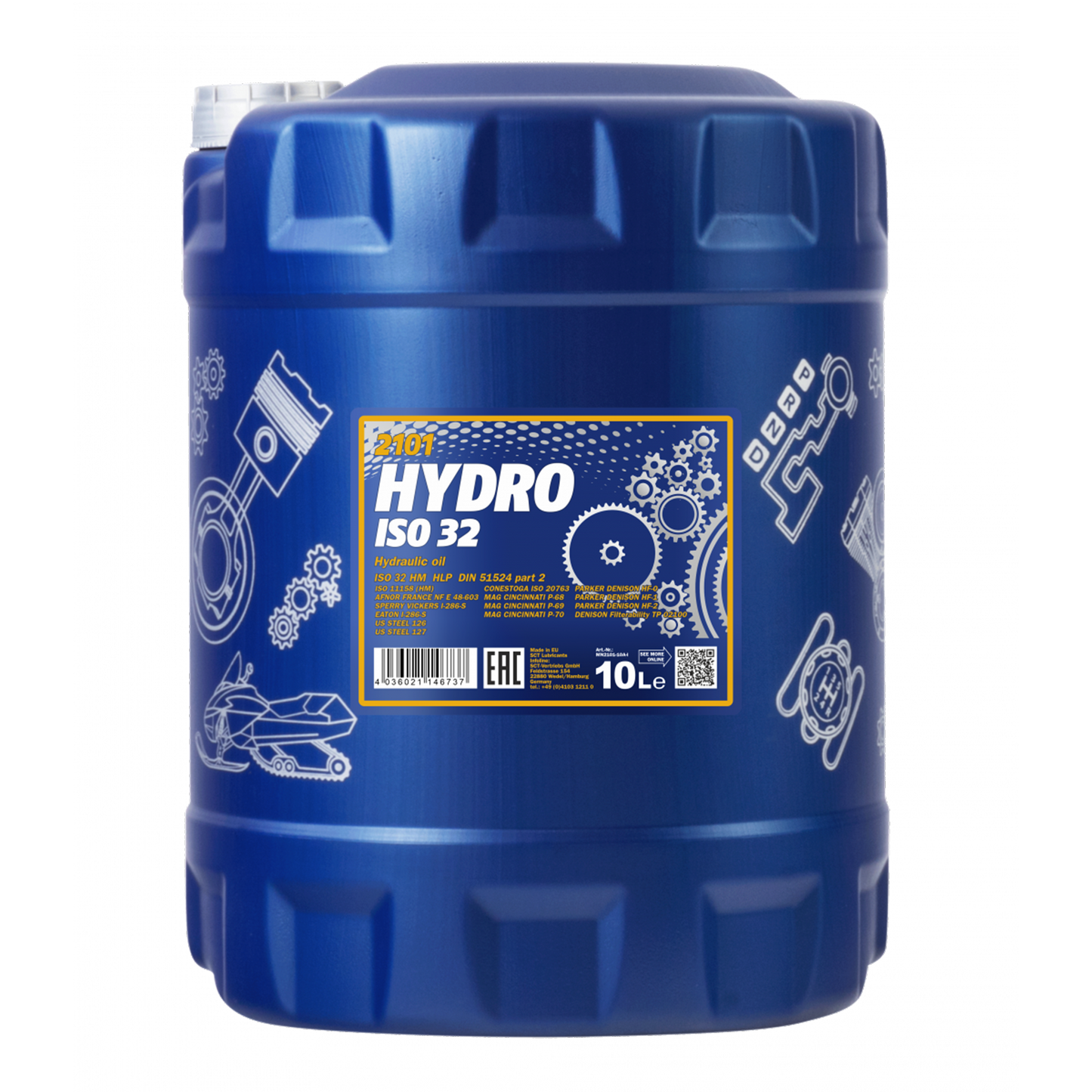 Hydralolja Mannol MN2101 Hydro 32 ISO32 DIN 51524-2, 10 liter