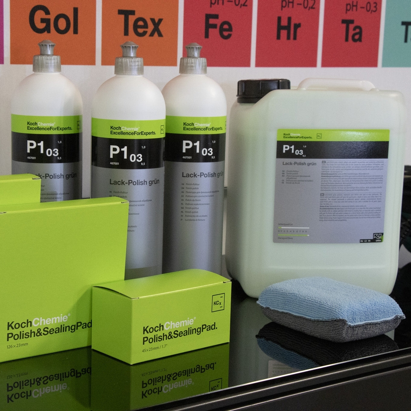 Polermedel superfin Koch-Chemie Lack-Polish Green P1.03, 1 liter detaljbild