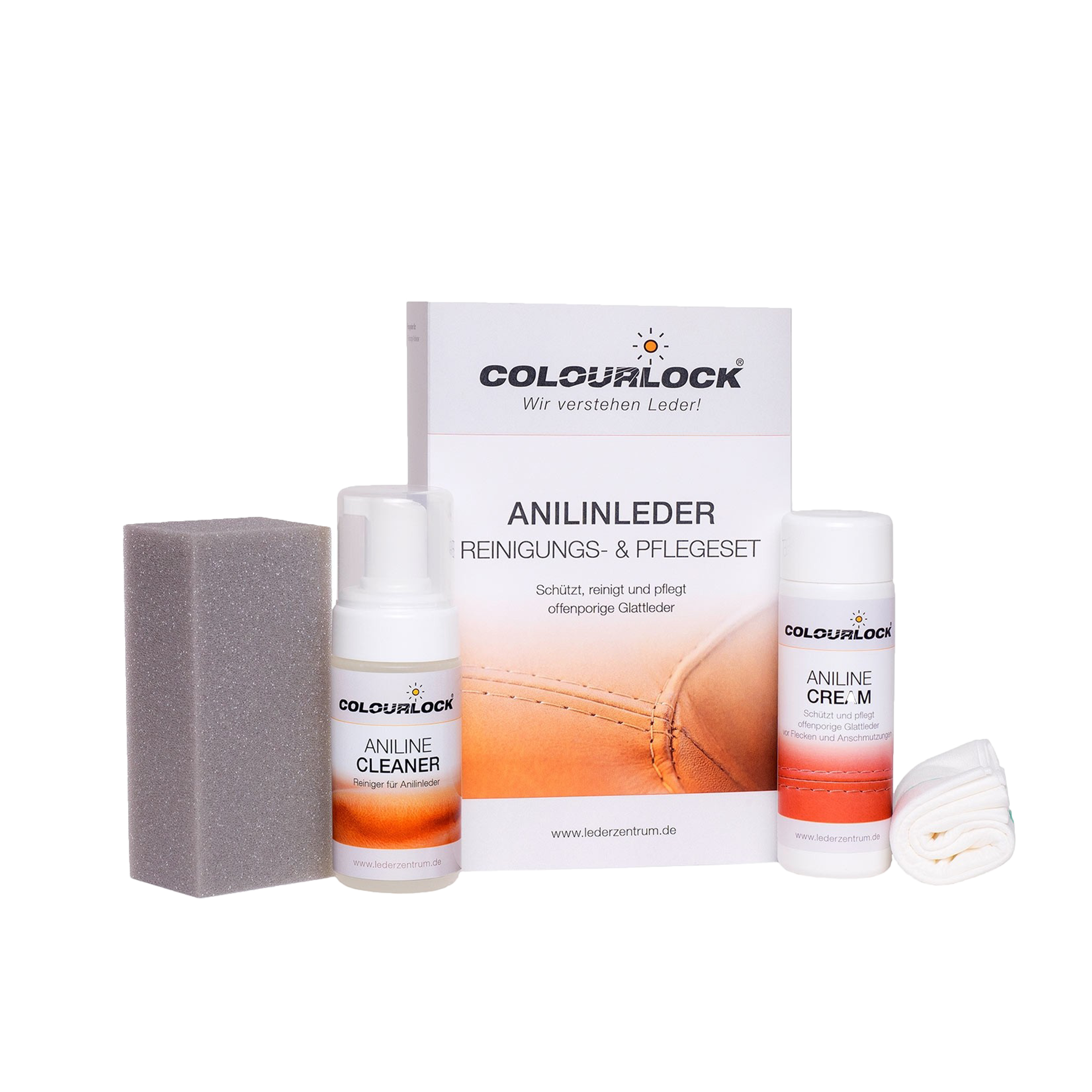 #Läderrengörings- och skydd Set Colourlock Aniline Clean & Care Kit