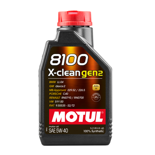 Motul 8100 X-CLEAN GEN2 5W-40, 1 liter