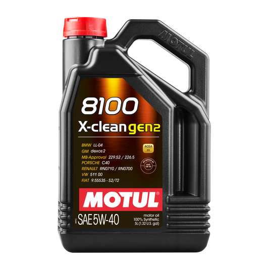 Motul 8100 X-CLEAN GEN2 5W-40, 5 liter