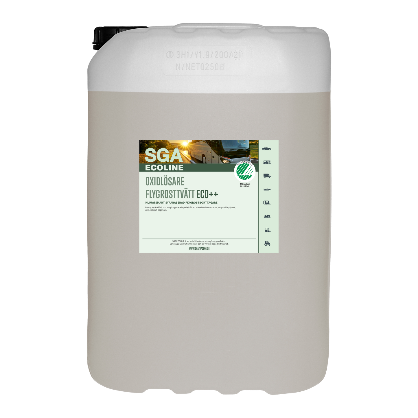 Svanenmärkt SGA Ecoline Oxidlösare Flygrosttvätt ECO++, 25 Liter